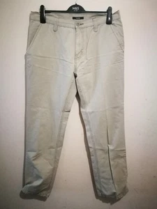 George ASDA hellbraun stone Baumwolle Chinohose W36 L31 Hose Arbeit Urlaub Freizeit - Bild 1 von 9