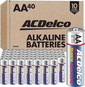 ACDelco AA Batterien 40 Ct | Super Alkaline Maximale Leistung mit 10 Jahren Regal - Bild 1 von 6