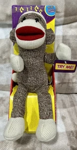 Talking 2012, Maxx The Sock Monkey 12" Alto Testato E Funzionante Peluche Canto Danza - Foto 1 di 4