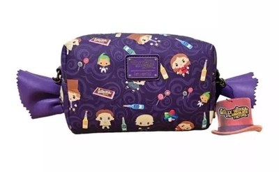 BOLSO BANDOLERA LOUNGEFLY WILLY WONKA CHIBI CANDY NUEVO CON ETIQUETAS Foto 1 de 4
