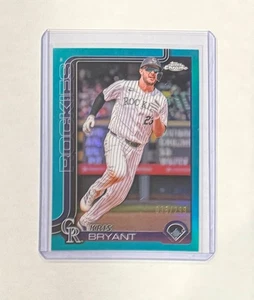 2025 Topps Chrome KRIS BRYANT Teal Refractor #/299 Colorado Rockies - Picture 1 of 2