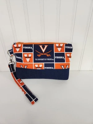 University of Virginia ,  Purse/Wristlet, Strap, Lined, Cotton, Handmade in Ohio - Image 1 of 4