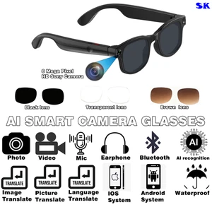 AI Smart Glasses with Chat GPT,800W Camera,Video Recording and glasses case - Picture 1 of 33