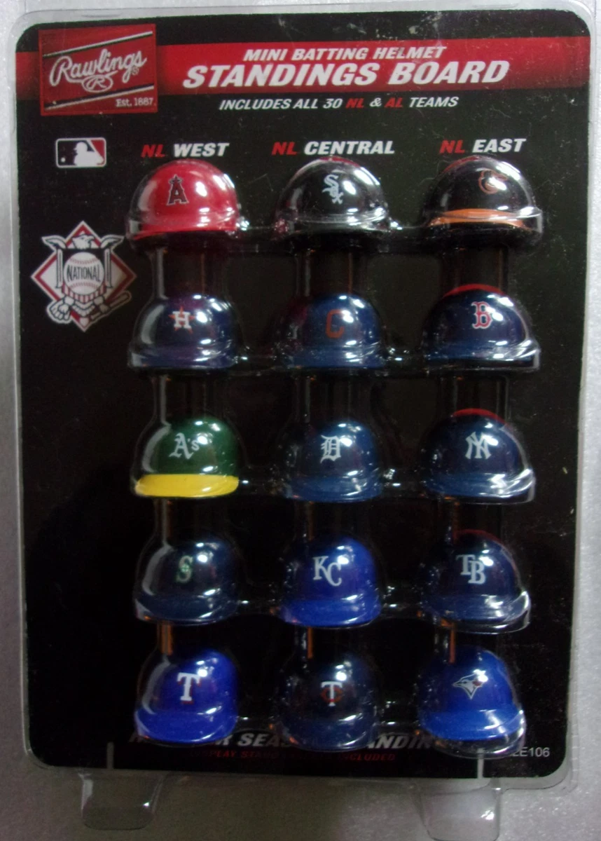 スポーツ MAJOR LEAGUE HELMET STANDING BOARD Rawlings Official MLB Mini Batting Helmet Standing Board All 30 NL