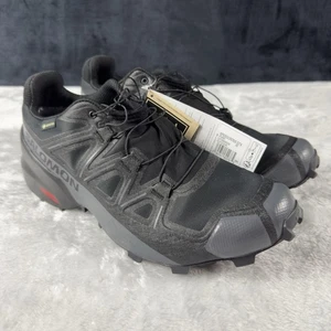 Salomon Speedcross GTX Black Quiet Shade 475690 Athletic Gore-Tex Men's Sz 10 - Picture 1 of 7