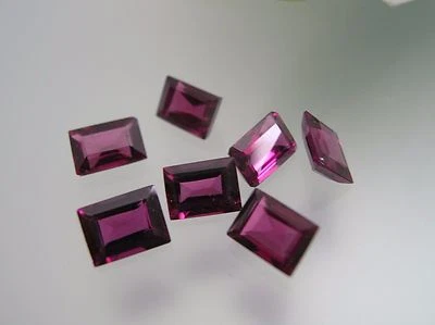 Драгоценный качественный натуральный фиолетовый турмалин изумруд огранка россыпью драгоценный камень 4,8-5x6,8-7 мм - Изображение 1 из 3