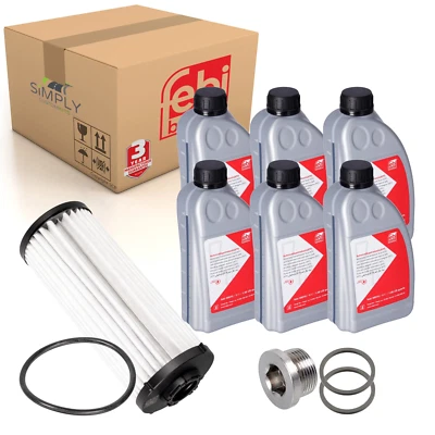 VW 7 Speed DSG Oil Gearbox Filter Service Kit 6L Bung Fit Audi Seat Golf A3 Febi - Image 1 of 4