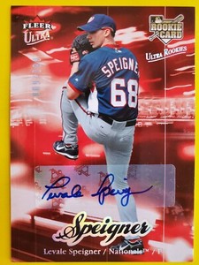 2007 Ultra Rookie Autograph #234 Levale Speigner RC 9/299 - Washington Nationals