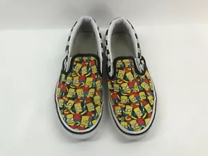 Vans x the simpsons bart simpsons checkered slip on shoes men's 5 - Picture 1 of 9
