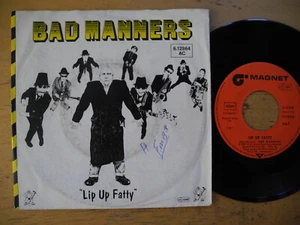 BAD MANNERS Lip Up Fatty / Night Bus To Dalston 45 7" single 1980 Germany EX- - Picture 1 of 2
