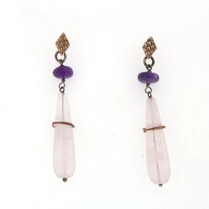 Ohrringe Rosenquarz Amethyst Laura Bellini - Bild 1 von 1