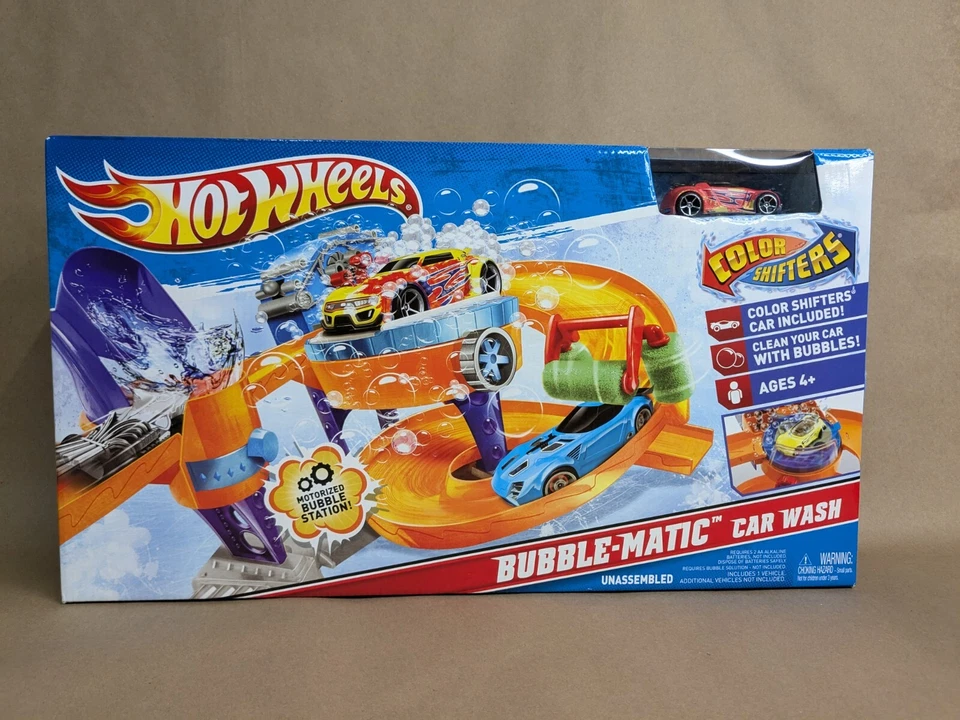 Rare Hot Wheels Color Shifters Bubble-Matic Car Wash Playset Sealed 2010 NIB - Image 1 of 4