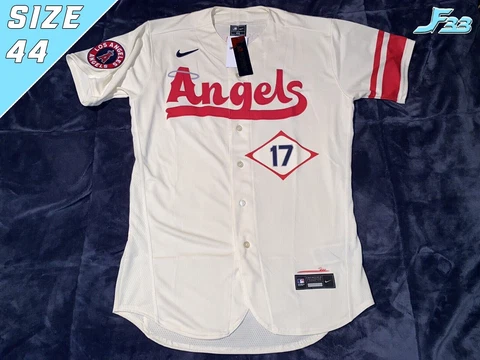 Los Angeles Angels Shohei Ohtani Authentic City Connect Cream Nike Jersey 44 - L Cover