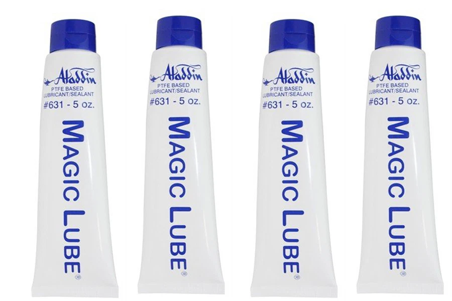4 Pack of Aladdin Magic Lube 5 oz. Teflon Based Lubricant Sealant 631 - Image 1 of 1