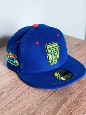 New Era San Francisco Giants Size 7 World Series Blue Green SF Hat Purple UV - Image 1 of 4