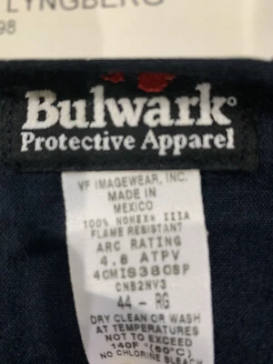 Bulwark Flame Resistant Clothes FR Coverall Nomex Lightweight Work Uniform - Image 1 of 4