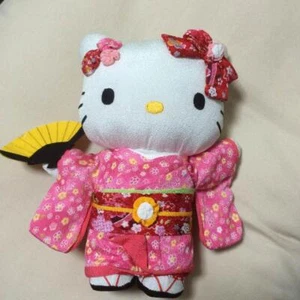 Peluche pupazzo Hello Kitty (kimono rosa) taglia M personaggio Sanrio - Foto 1 di 2
