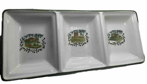 Ceramic Serving Platter Rosanna Import Divided Tuscany Series Italy 18x8" VTG - Bild 1 von 6