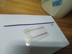 Ducati Performance Gold Oro decals X2 adesivi autocollants ステッ - Foto 1 di 3