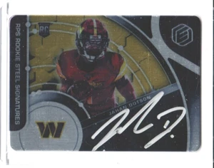 2022 Elements Jahan Dotson Rookie Steel Signatures Gold RC 22/70 Commanders - Picture 1 of 2