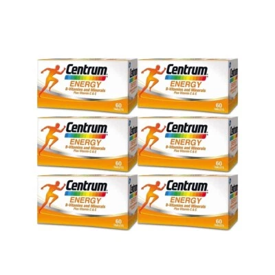 1-6 Box Centrum Energy B Complex Vitamin C Boost Immune Lutein Free Shipping - Image 1 of 4