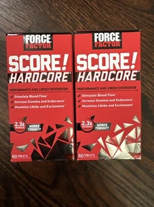Force Factor SCORE! Hardcore Performance & Libido Intensifier 60ct x2 Exp 2025+ - Picture 1 of 4