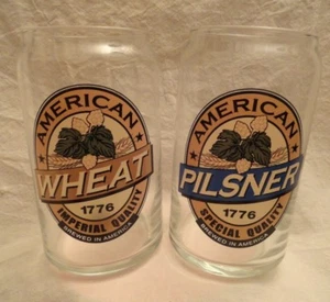 Juego de 2 vasos American Wheat y American Pilsner bar cervecería - Imagen 1 de 4