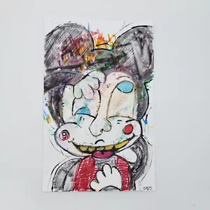ORIGINAL Abstract Mickey Mouse Disney Contemporary Acrylic Art Painting - Picture 1 of 14