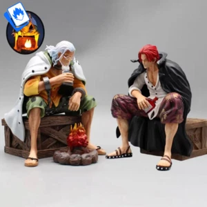 Action Figure One Piece Silvers & Shanks LED 16cm STATUA DA COLLEZIONE Anime - Picture 1 of 24