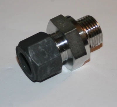 1/2 Tub x 3/4-16 O-Seal SAE/MS Straight Thread 316ss Fitting Parker 8-8 ZHBA5-SS - Image 1 of 3