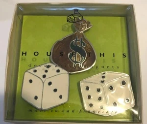 Ensemble de 3 pièces thème poker émail par maison fabriqué à San Francisco collection - Photo 1/6