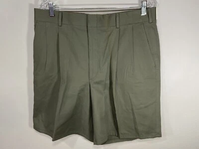 Pantalones Cortos Chinos Corbin Off the Cuff OTC Talla 36 Para Hombres Verde Oliva Nuevos Pliegues Regulares Foto 1 de 4