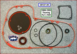 Beaded Primary Cover Gasket Kit w/Derby 1985-93 Evo Touring FLT ref 34901-85 - Picture 1 of 1