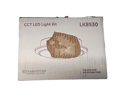Fanimation Wrap Custom CCT LED Light Kit Matte White LK8530 OB NEW! - Image 1 of 4