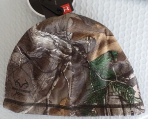 Under Armour Women's Scent Control Storm Fleece. Beanie Realtree. Pony Tail Hole - Picture 1 of 5