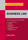 Business Law (Straightforward Guides), Franks, Robert, Good Condition, ISBN 1847