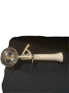 Vintage Bonny Products paletta gelato in metallo con manico in plastica bianca, paletta - Foto 1 di 11