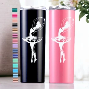 Personalized Ballerina Tumbler Cup, Ballerina Gifts, Gift for Teacher Ballet Dan - Picture 1 of 11