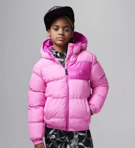 Jordan Essential Midweight Girls Jacket - Fuchsia - Picture 1 of 5