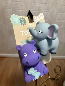 Fransen - Set / Elefant und Nashorn quietschendes Latex Hundespielzeug - Bild 1 von 4