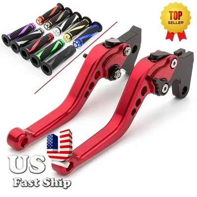 Para Yamaha YZF R1 2009-2014 CNC embrague de freno corto palanca y empuñaduras de manillar 2010 11 Foto 1 de 4