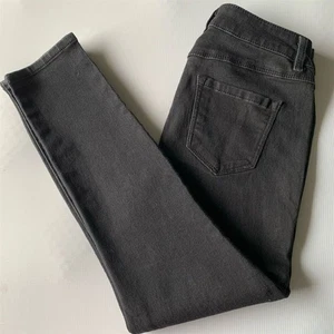 DJ Jeans Damen grau Mid-Rise Skinny Jeans Größe 6P dunkle Waschung - Bild 1 von 11