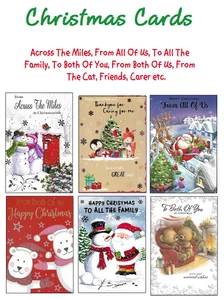 General Christmas Cards - Across The Miles. Carer, Special Couple, Both Of You - Picture 1 of 256