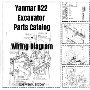 Yanmar B22 Excavator Parts Catalog Wiring Diagram - Picture 1 of 1