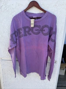 Vintage Hypercolor Long Sleeve T Shirt Mens L Purple Pink Generra Retro VTG 90s - Picture 1 of 22
