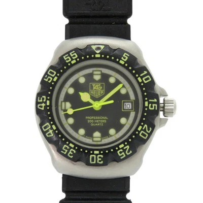 Reloj Pulsera TAG Heuer 376.508 Formula 1 Acero Inoxidable Goma Cuarzo Negro Foto 1 de 4