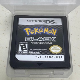 Pok&eacute;mon Black Version DS Game Card for DS 2DS 3DS NDS DSI NDSI XL Lite Tested