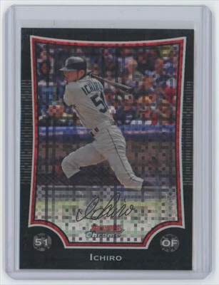 2009 BOWMAN CHROME X-FRACTORS ICHIRO SUZUKI 132/250 SEATTLE MARINERS - Image 1 of 2
