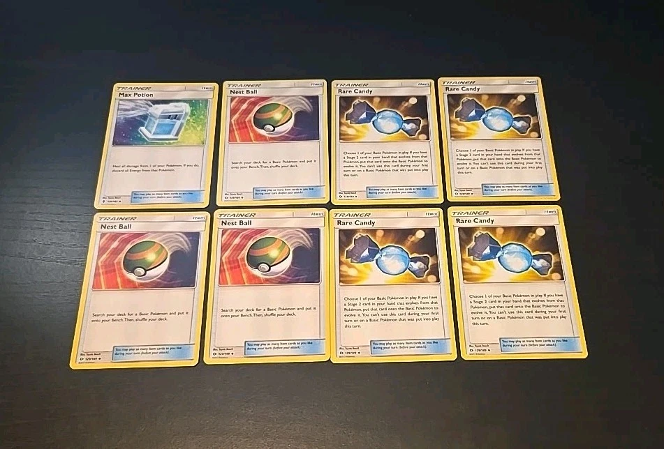 Max Potion 128/145 Rare Candy 129/149 Nest Ball 123/149 Pokemon Catcher 64/73 NM - Image 1 of 4