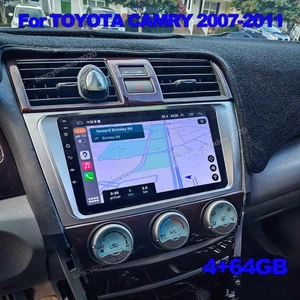 Android 15 Apple CarPlay For Toyota Camry 2007-2011 Car Stereo Radio GPS Navi BT - Picture 1 of 15